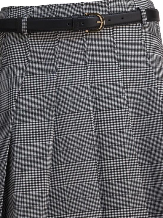 25FW 셀프 포트레이트 스커트 PF25 104MSK BWBLACK AND WHITE Grey - SELF PORTRAIT