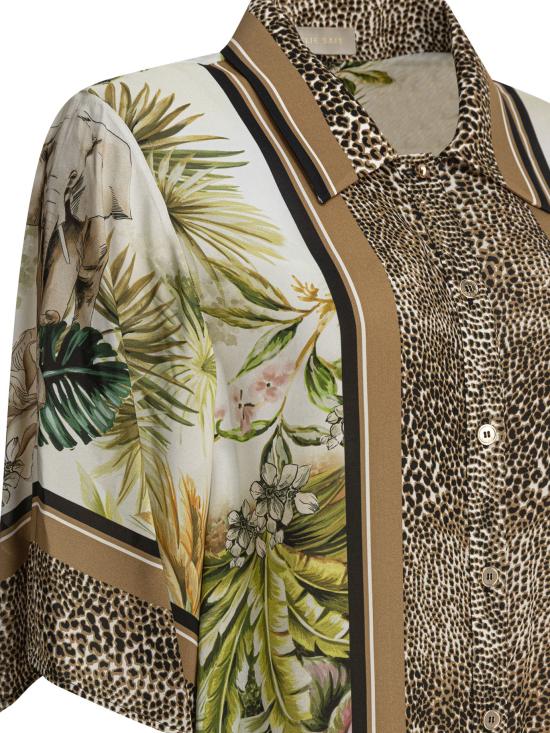 25SS 엘리 사브 블라우스 SH108PS25SI001FOULARD Brown - ELIE SAAB