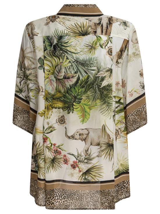 25SS 엘리 사브 블라우스 SH108PS25SI001FOULARD Brown - ELIE SAAB