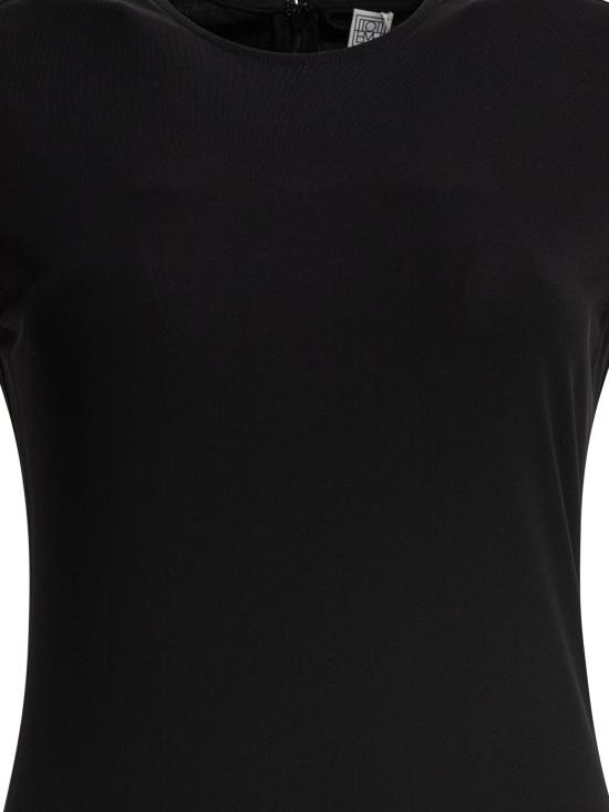 25FW 토템 롱 원피스 252 WRD0188 FB0162001 Black - TOTEME