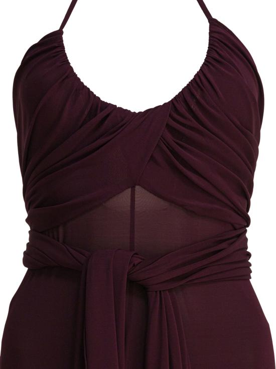 25FW 알라이아 롱 원피스 AA9R2707J050B332 Bordeaux - ALAIA