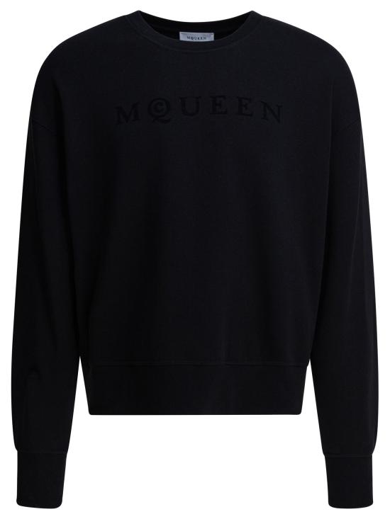 25FW 알렉산더 맥퀸 긴팔 티셔츠 839216QTADU0548 Black