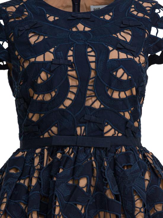 25FW 셀프 포트레이트 숏 원피스 PF25 013S BLBLUE Blue - SELF PORTRAIT