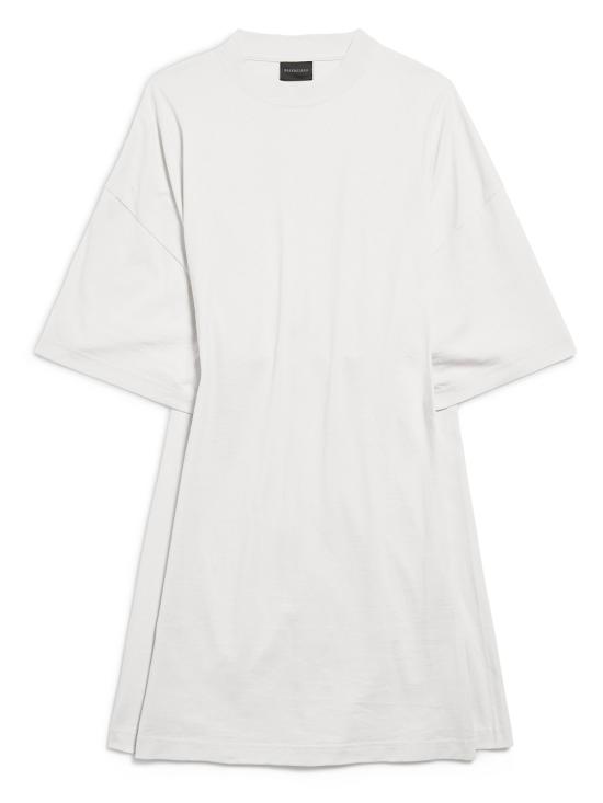 25FW 발렌시아가 숏 원피스 837569 TSVE7 9012 DIRTY WHITE