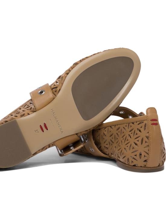 25SS 할마네라 플랫 슈즈 DOS56BARON CARAMEL Beige - HALMANERA