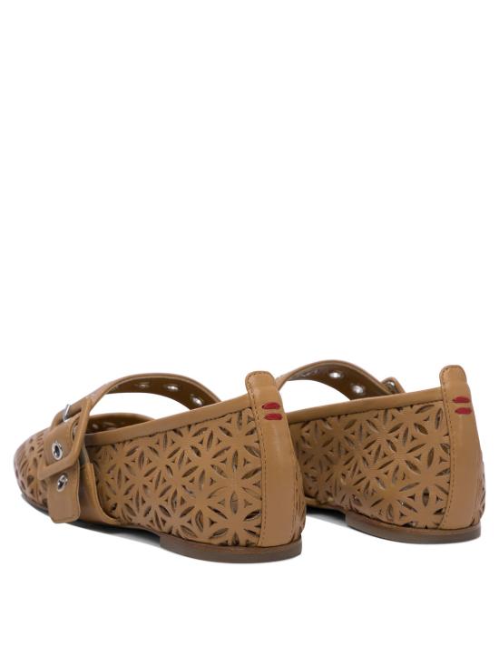 25SS 할마네라 플랫 슈즈 DOS56BARON CARAMEL Beige - HALMANERA