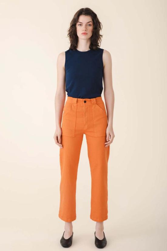  프레리 언더그라운드 민소매 티셔츠 오가닉 슬리브리스 리브 크루 미드나잇 - PRAIRIE UNDERGROUND