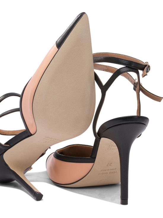 25SS 렐라 바르디 힐/펌프스 LE2533NAPPAPEACH NERO Black - LELLA BALDI