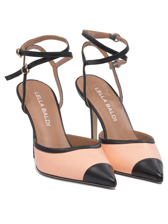 25SS 렐라 바르디 힐/펌프스 LE2533NAPPAPEACH NERO Black - LELLA BALDI