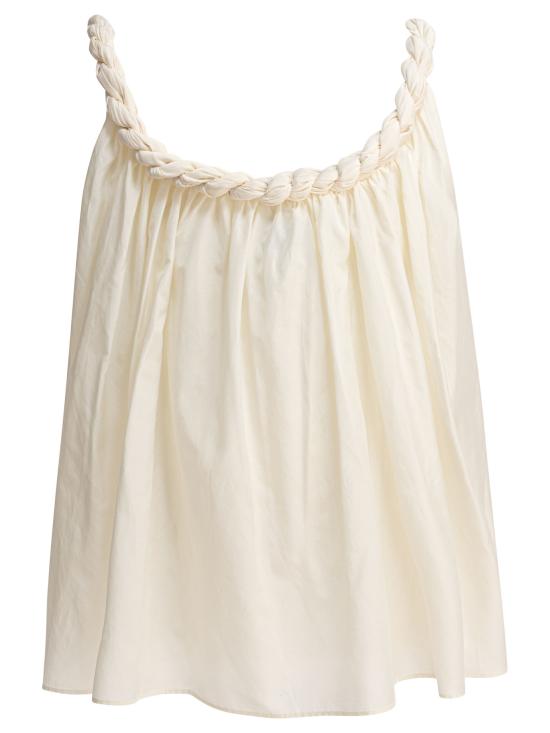 25FW 루루 드 세종 민소매 티셔츠 GARINOIVORY Beige - LOULOU DE SAISON