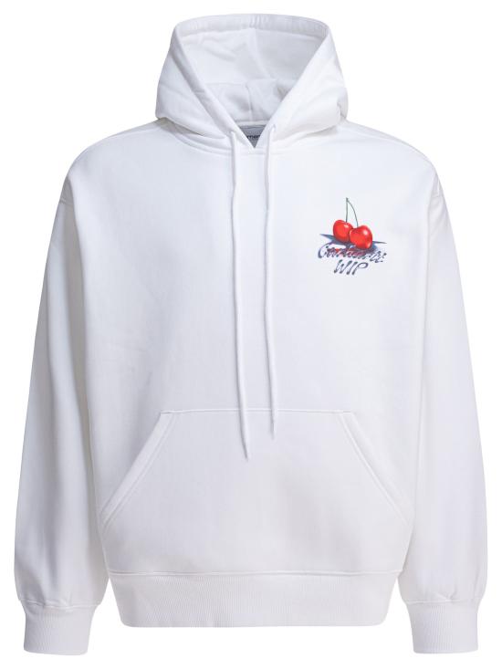 25FW 칼하트 WIP 체리 프린트 후드 집업 I03519102XX 03 White