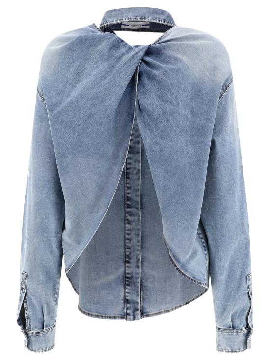  야콥코헨 블라우스 VC05701S4152332F Light blue - JACOB COHËN