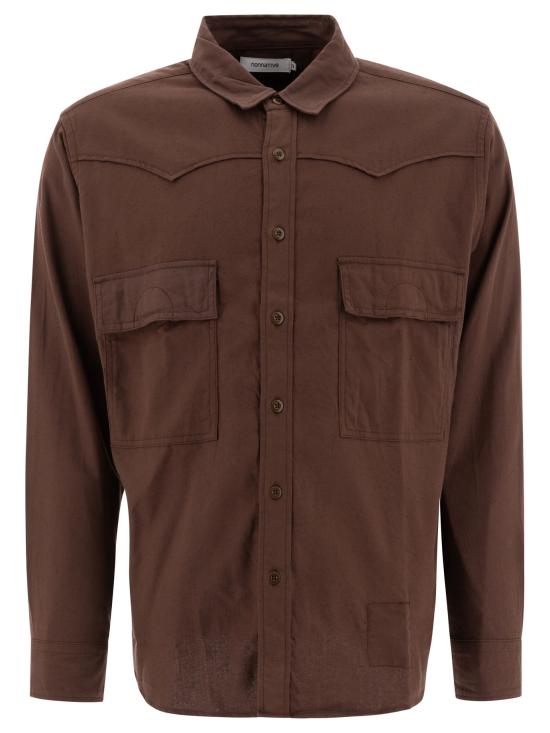  논네이티브 긴팔 셔츠 NN S4507BROWN Brown