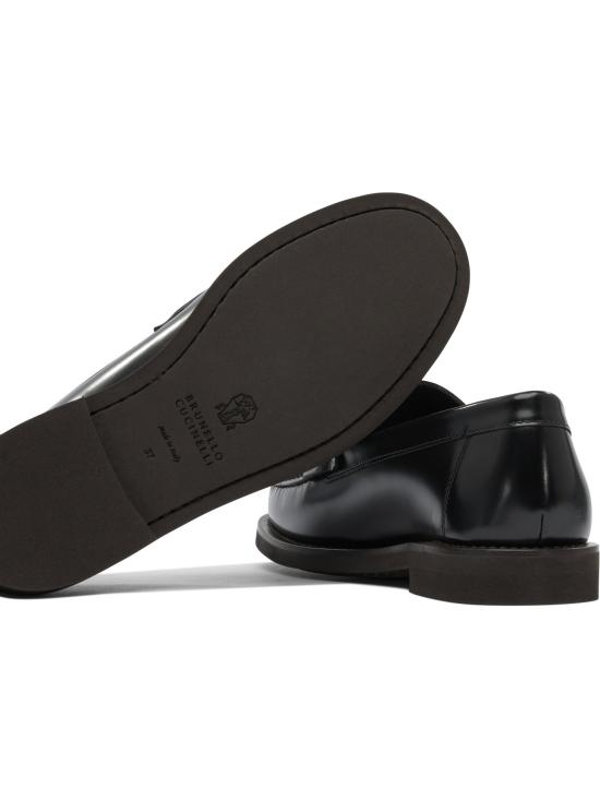 25FW 브루넬로 쿠치넬리 로퍼 MZVNG3011C101 Black - BRUNELLO CUCINELLI