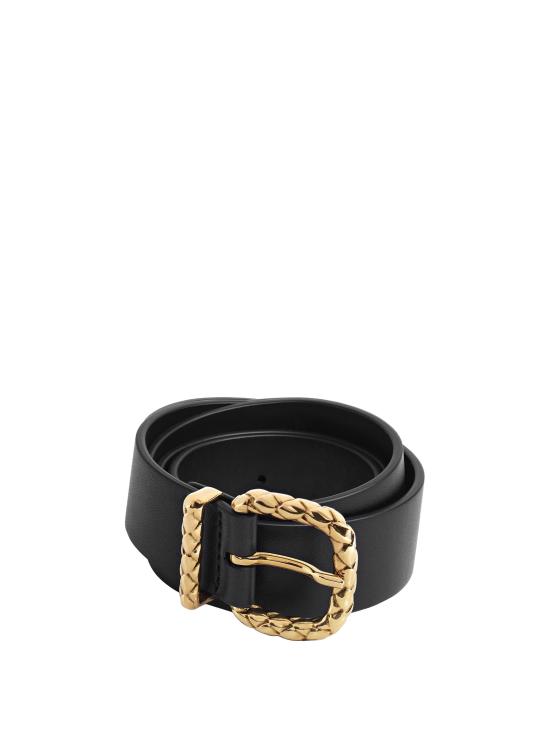 25FW 보테가베네타 벨트 826665 VALKO1019 BLACK M BRASS