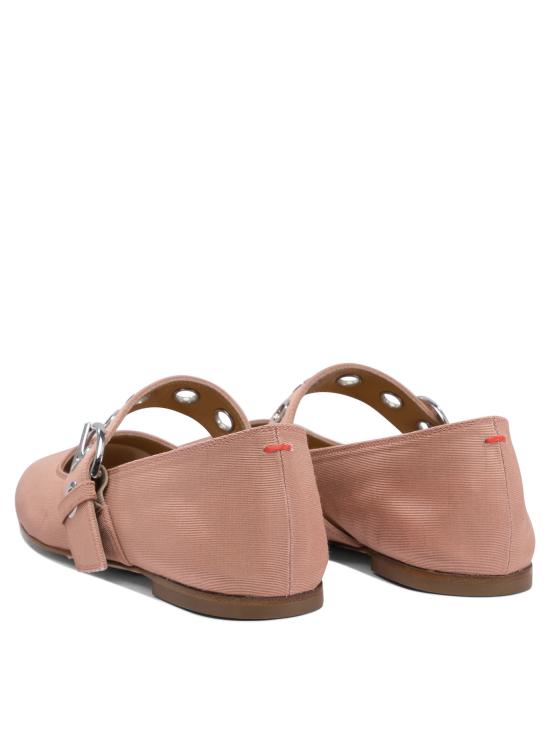 25SS 에이드 플랫 슈즈 UMA EYELETGROSGRAIN CORAL Pink - AEYDE