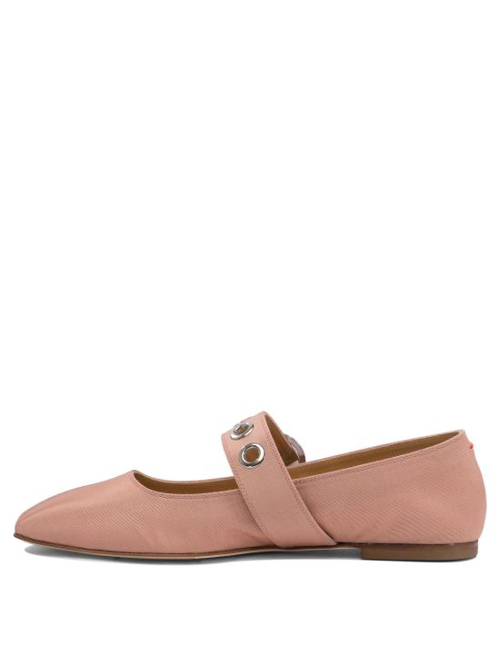 25SS 에이드 플랫 슈즈 UMA EYELETGROSGRAIN CORAL Pink - AEYDE