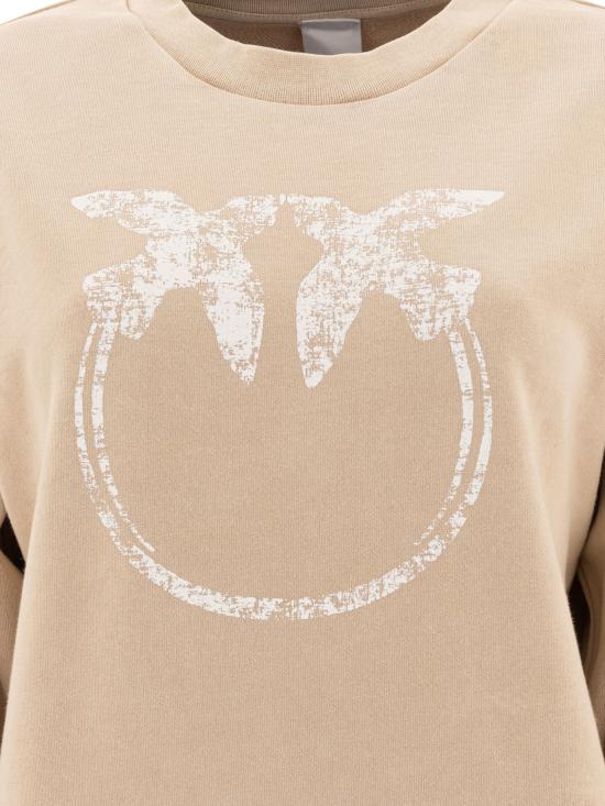 25SS 핑코 긴팔 티셔츠 104618A2CVC36 Beige - PINKO