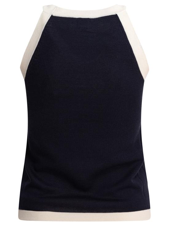 25SS 이네스 드 라 프레상쥬 민소매 티셔츠 14K063CO105P292 Blue - INES DE LA FRESSANGE