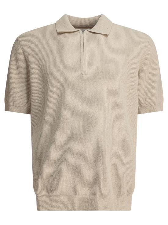 26SS 엔엔07 폴로 티셔츠 2526429634DANNY ZIP POLO 6429ECRU Beige
