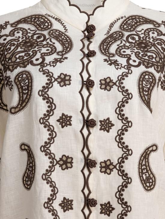 25FW 짐머만 블라우스/셔츠 3287TSS253IVCH Beige - ZIMMERMANN