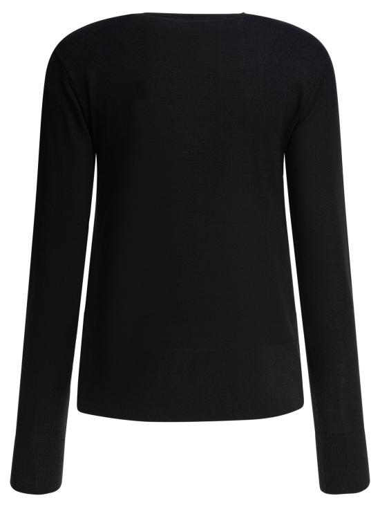 25FW 토템 가디건 243 WRT0329 YA0079001 Black - TOTEME