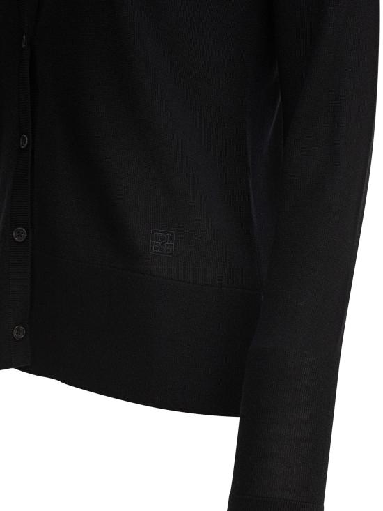 25FW 토템 가디건 243 WRT0329 YA0079001 Black - TOTEME