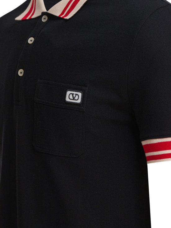 25FW 발렌티노 가라바니 폴로 티셔츠 7V3MH01KB190NO Black - VALENTINO GARAVANI
