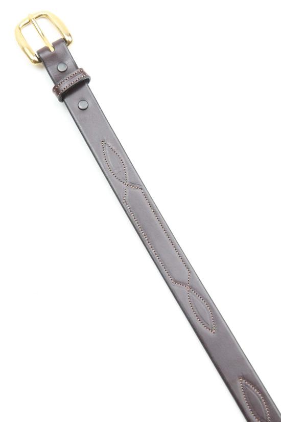  토리 레더 가죽 벨트 토리 가죽 1인치 3번 스티치 패턴 (2332) - TORY LEATHER