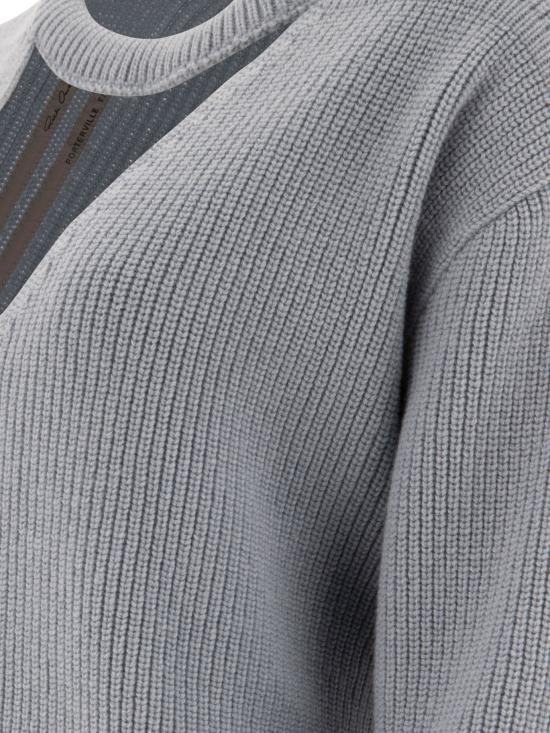 24FW 릭 오웬스 스웨터 RP02D3646KWV36 Light blue - RICK OWENS