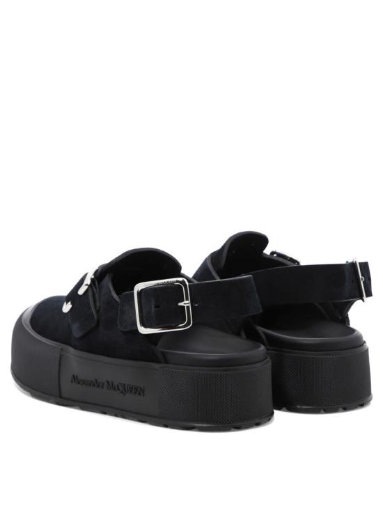 25FW 알렉산더 맥퀸 샌들 735803WHXK51081 Black - ALEXANDER MCQUEEN