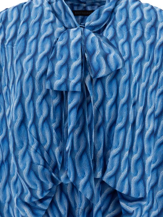 25SS 발렌시아가 원피스 814150TRLB44011 Blue - BALENCIAGA