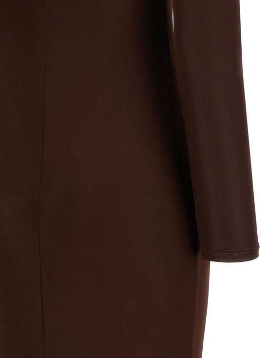 25FW 엘리자베타프랜치 롱 원피스 ABR1056E2EA3 BROWN - ELISABETTA FRANCHI