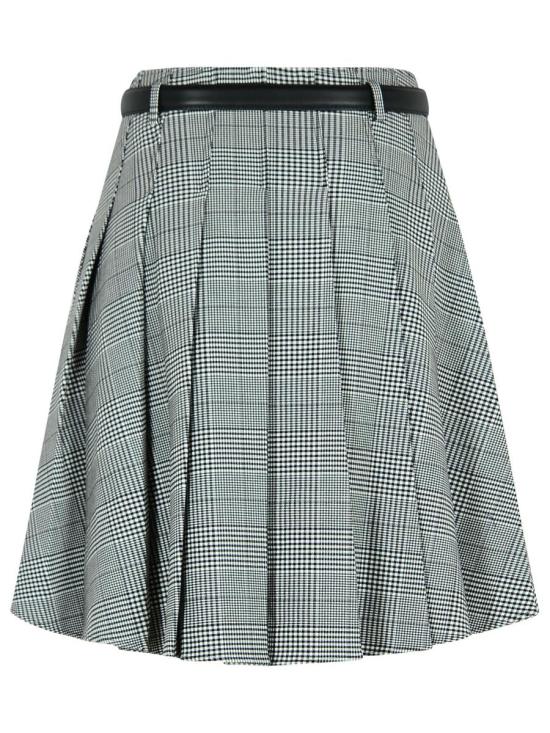 25FW 셀프 포트레이트 미디 스커트 PF25 104MSK BWBLACK AND WHITE Black - SELF PORTRAIT