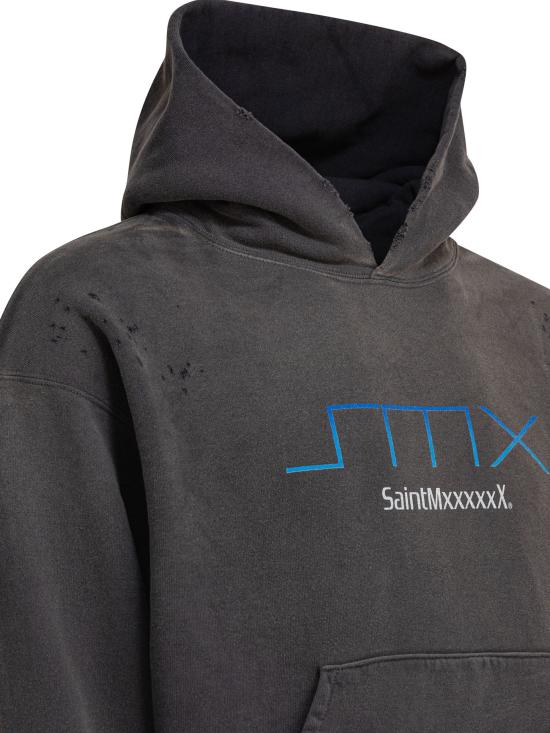 25SS 세인트 미카엘 긴팔 티셔츠 SM HR8 0000 050BLACK Black - SAINT MXXXXXX
