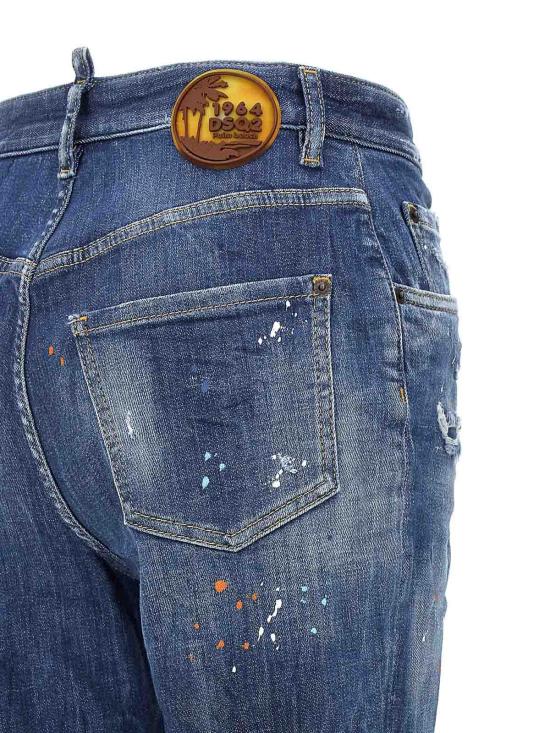  디스퀘어드2 스트레이트 팬츠 S72LB0736S30872470 Blue - DSQUARED2