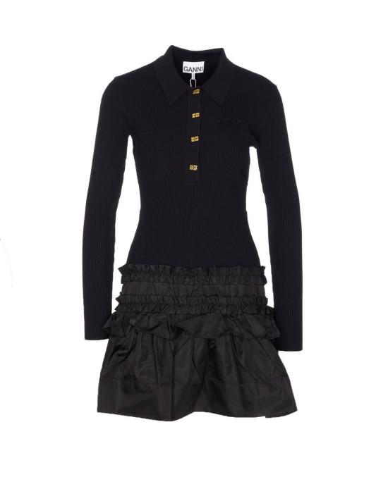 25FW 가니 원피스 K2523099 Black