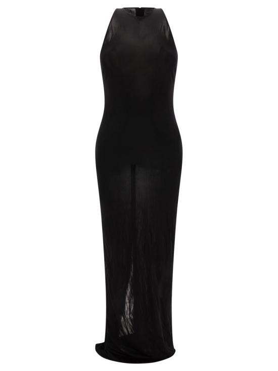 25FW 생로랑 롱 원피스 771687Y37LI1000 Black