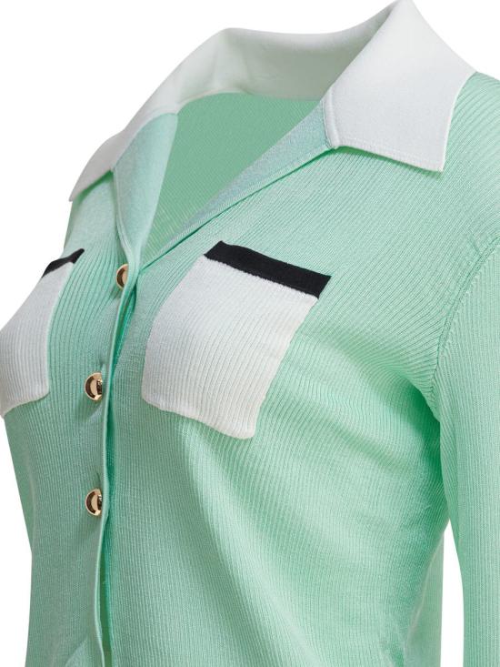 25FW 셀프 포트레이트 탑 PF25 046TA GGREEN - SELF PORTRAIT