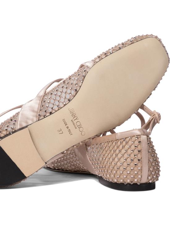 25SS 지미추 플랫 슈즈 ASTORIA FLATQHSMACARON CRYSTAL Pink - JIMMY CHOO