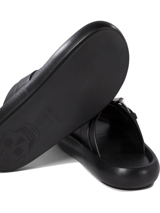 25SS 알렉산더 맥퀸 샌들 809960WIACT1064 Black - ALEXANDER MCQUEEN