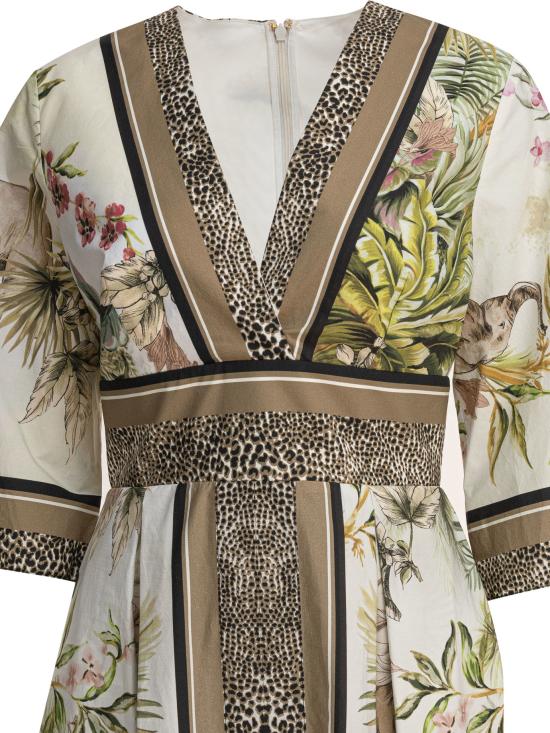 25SS 엘리 사브 롱 원피스 D0716PS25PO013FOULARD Green - ELIE SAAB