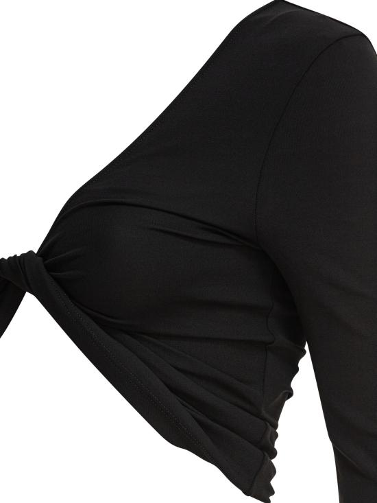 25SS 쿠레쥬 긴팔 티셔츠 225JT0412JS02209999 Black - COURREGES