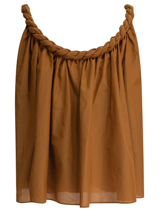 25FW 루루 드 세종 민소매 티셔츠 GARINOOCHER Brown - LOULOU DE SAISON