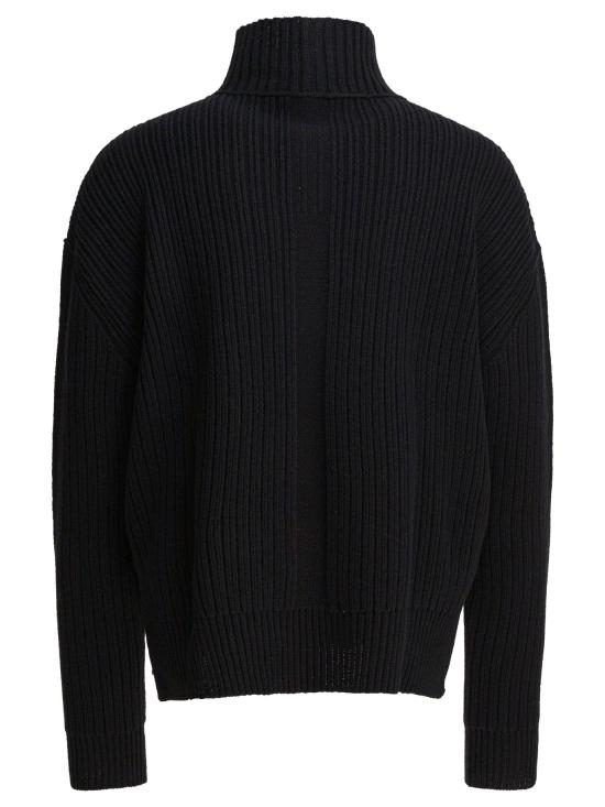 25FW 릭 오웬스 터틀넥 RU02E1645KWV09 Black - RICK OWENS