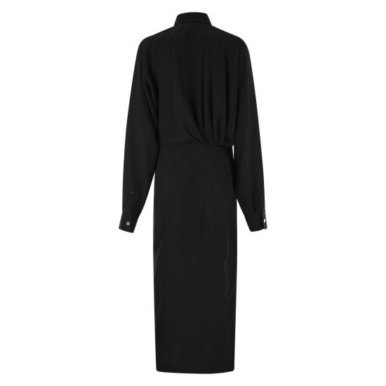 25FW 스포트막스 미디 원피스 2522226081600 BLACK - SPORTMAX