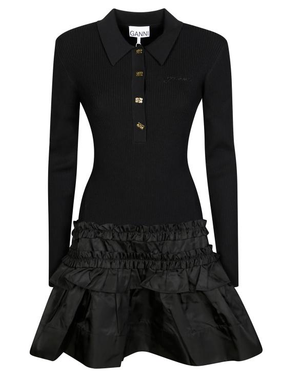 25FW 가니 숏 원피스 K2523 099 NERO