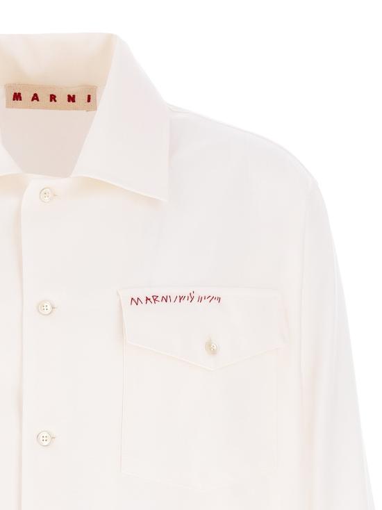 25FW 마르니 긴팔 셔츠 CUMU0310S0TW83900W01 - MARNI