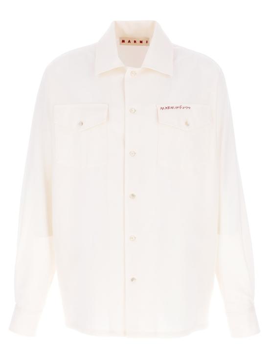 25FW 마르니 긴팔 셔츠 CUMU0310S0TW83900W01