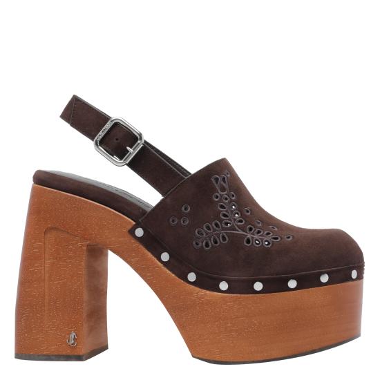 25FW 지미추 힐/펌프스 ALIDA PF 135 QZCCHOCOLATE Brown